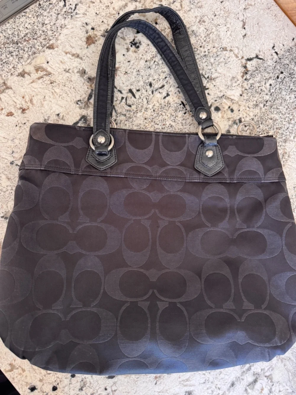 Coach Poppy Glam Bag Black